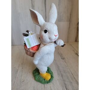 Cotton Co glitter Easter bunny strawberry basket spring home figure